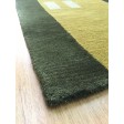 Handmade Wool Modern Gold/ Green 5x8 lt1075 Area Rug