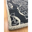 Handmade Wool Floral Charcoal/ Gray 5x8 lt1093 Area Rug