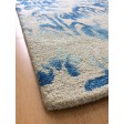Handmade Wool Floral Ivory/ Blue 5x8 lt1104 Area Rug