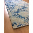 Handmade Wool Floral Ivory/ Blue 5x8 lt1104 Area Rug