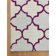 Handmade Wool Modern Ivory/ Purple 5x8 lt1132 Area Rug