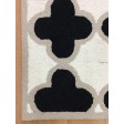 Handmade Wool Modern Ivory/ Black 5x8 lt1167 Area Rug