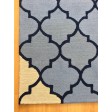 Handmade Wool Modern Blue/ Ivory 5x8 lt1224 Area Rug