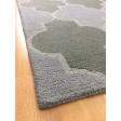 Handmade Wool Modern Gray/Green 5x8 lt1265 Area Rug
