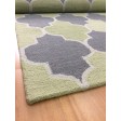 Handmade Wool Modern Green/Silver 5x8 lt1266 Area Rug