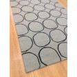 Handmade Wool Modern Gray/ Charcoal 5x8 lt1294 Area Rug