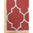 Handmade Wool Modern Red/ L.Blue 5x8 lt1310 Area Rug