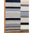Handmade Wool Modern Ivory/ Navy Blue 5x8 lt1357 Area Rug