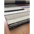 Handmade Wool Modern Ivory/ Black 5x8 lt1362 Area Rug