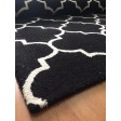 Handmade Wool Modern Black/ Ivory 5x8 lt1373 Area Rug