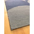 Handmade Wool Modern Silver/ Blue 5x8 lt1463 Area Rug
