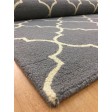 Handmade Wool Modern Gray/ Ivory 5x8 lt1509 Area Rug