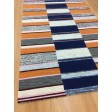 Handmade Wool Modern Blue/ Orange 5x8 lt1571 Area Rug