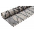 Modern Dhurrie Wool Grey 5' x 8' Rug