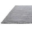 Modern Dhurrie Wool Grey 6' x 8' Rug
