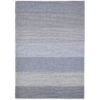Modern Dhurrie Wool Blue 5' x 7' Rug