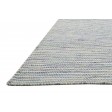 Modern Dhurrie Wool Silver 5' x 8' Rug