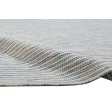 Modern Dhurrie Wool Silver 5' x 8' Rug