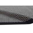 Modern Dhurrie Wool Black 5' x 6' Rug