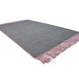Modern Handloom Silk Charcoal 5' x 8' Rug
