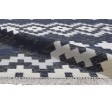 Modern Dhurrie Wool Charcoal 5' x 8' Rug