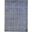 Modern Handloom Wool / Silk (Silkette) Blue 5' x 6' Rug