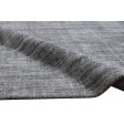 Modern Handloom Wool / Silk (Silkette) Dark Grey 5' x 6' Rug