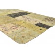 Modern Hand Knotted Wool Gold 5' x 8' Rug