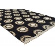 Modern Hand Knotted Wool Charcoal 4' x 6' Rug