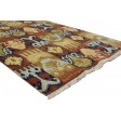 Modern Hand Knotted Wool Rust 4' x 6' Rug