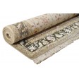 Traditional-Persian/Oriental Hand Knotted Wool / Silk (Silkette) Ivory 4' x 7' Rug