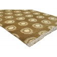 Modern Hand Knotted Wool Brown 4' x 6' Rug
