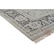 Traditional-Persian/Oriental Hand Knotted Wool / Silk (Silkette) Grey 8' x 10' Rug