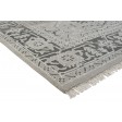 Traditional-Persian/Oriental Hand Knotted Wool / Silk (Silkette) Grey 8' x 10' Rug