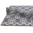 Modern Jacquard Loom Silk (Silkette) Charcoal 5' x 8' Rug
