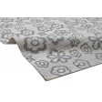 Modern Jacquard Loom Silk (Silkette) Grey 5' x 7' Rug