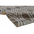 Modern Jacquard Loom Silk (Silkette) Brown 5' x 8' Rug
