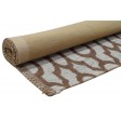 Modern Jacquard Loom Silk (Silkette) Grey 5' x 8' Rug