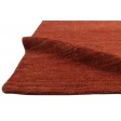 Modern Handloom Wool Red 5' x 8' Rug