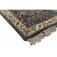 Traditional-Persian/Oriental Hand Knotted Wool Black 2' x 5' Rug