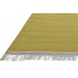 Modern Dhurrie Wool Gold 4' x 5' Rug