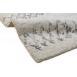 Modern Hand Knotted Wool Ivory 2' x 3' Rug