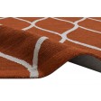 Modern Hand Tufted Wool Rust 5' x 7' Rug