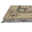Traditional-Persian/Oriental Hand Knotted Wool / Silk (Silkette) Beige 2'6 x 12' Rug