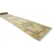 Traditional-Persian/Oriental Hand Knotted Wool / Silk (Silkette) Beige 3' x 15' Rug