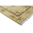 Traditional-Persian/Oriental Hand Knotted Wool / Silk (Silkette) Beige 3' x 15' Rug