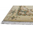 Traditional-Persian/Oriental Hand Knotted Wool / Silk (Silkette) Beige 3' x 14' Rug