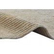 Modern Hand Knotted Wool / Jute Beige 4' x 5' Rug