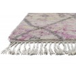 Shag Hand Knotted Wool Pink 3' x 5' Rug