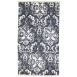 Modern Hand Knotted Pet Yarn Charcoal 4' x 8' Rug